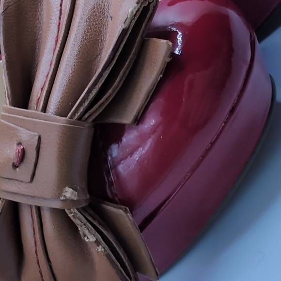 Guess Caylee Red Platform Heels size 7 - Picture 7 of 10